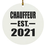 Chauffeur Established EST. 2021 - Circle Ornament