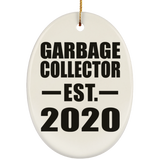 Garbage Collector Established EST. 2020 - Oval Ornament