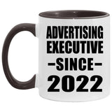 Advertising Executive Since 2022 - 11oz Accent Mug Black