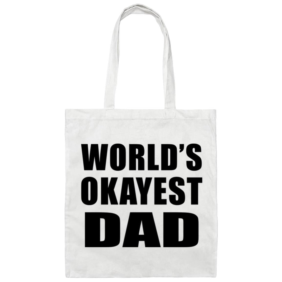 World's Okayest Dad - Tote Bag White