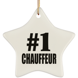 Number One #1 Chauffeur - Star Ornament