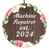 Machine Repairer Established Est. 2024 - Circle Ornament A