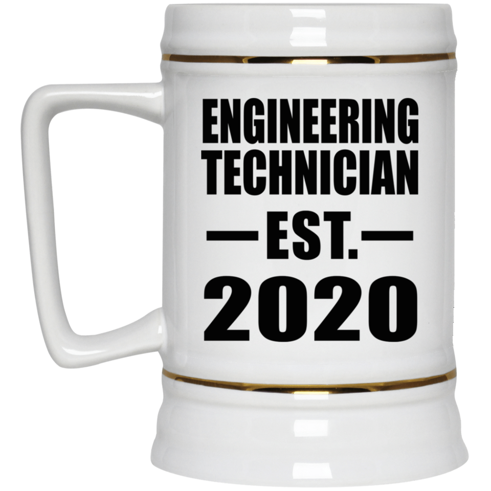 Engineering Technician Established EST. 2020 - Beer Stein