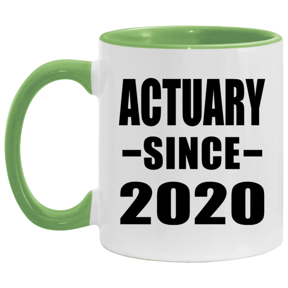 Actuary Since 2020 - 11oz Accent Mug Green
