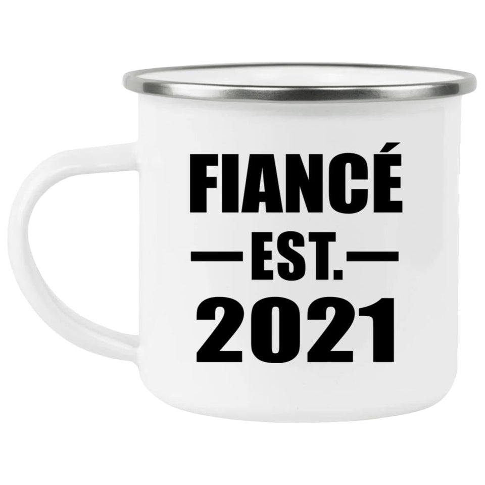 Fiance Established EST. 2021 - 12oz Camping Mug