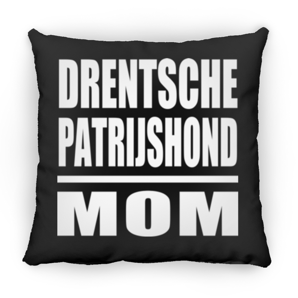 Drentsche Patrijshond Mom - Throw Pillow Black