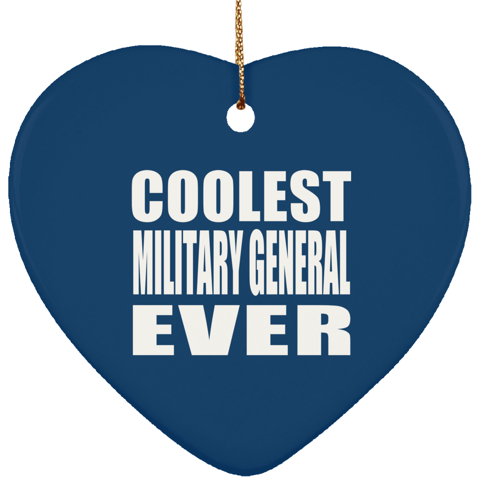 Coolest Military General Ever - Heart Ornament