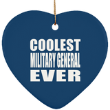 Coolest Military General Ever - Heart Ornament