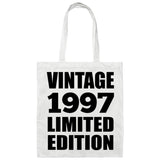 27th Birthday Vintage 1997 Limited Edition - Tote Bag White