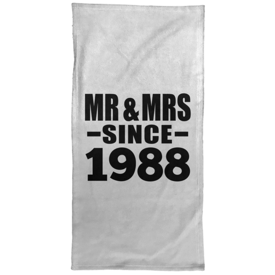 36th Anniversary Mr & Mrs Since 1988 - Hand Towel