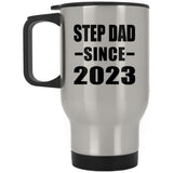 Step Dad Since 2023 - Silver Travel Mug
