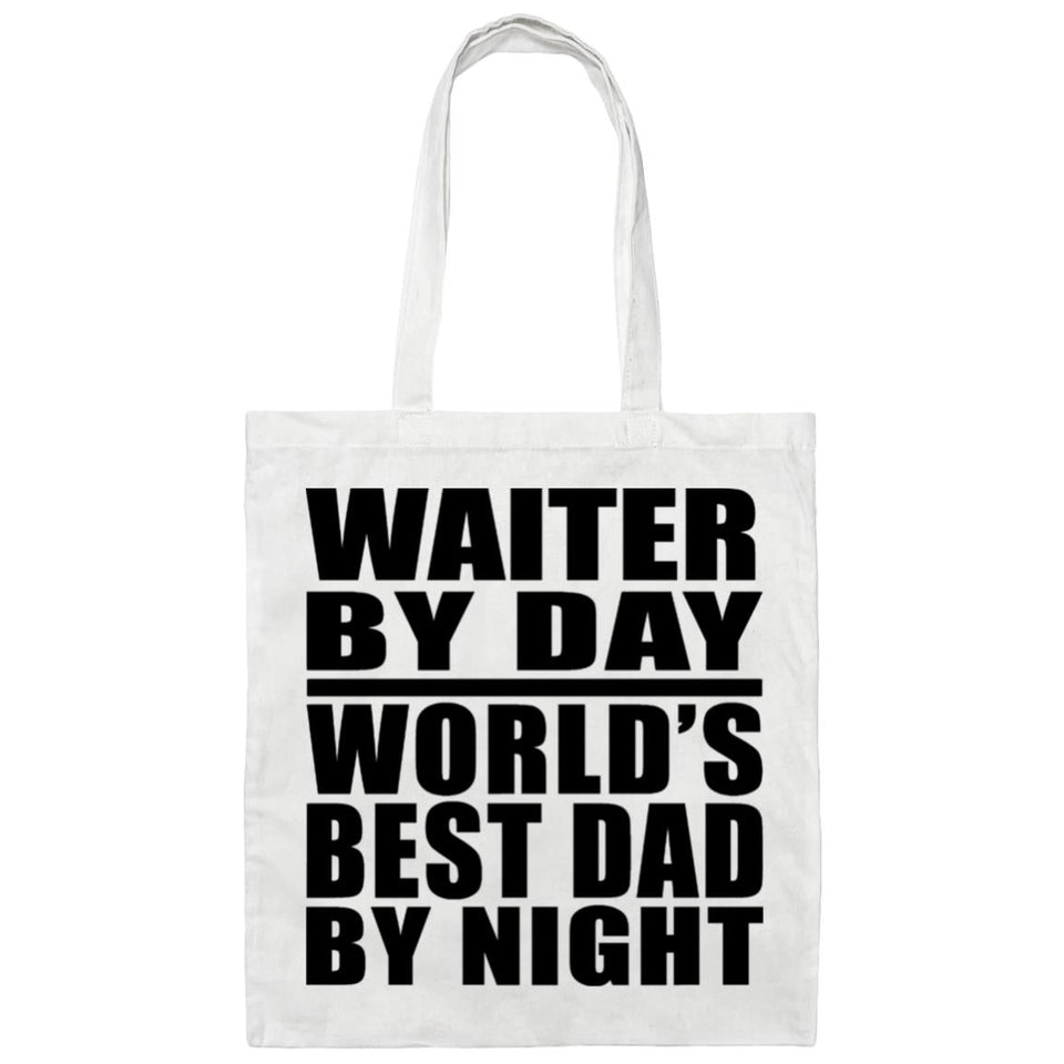 Waiter By Day World's Best Dad By Night - Tote Bag White