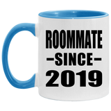 Roommate Since 2019 - 11oz Accent Mug Blue