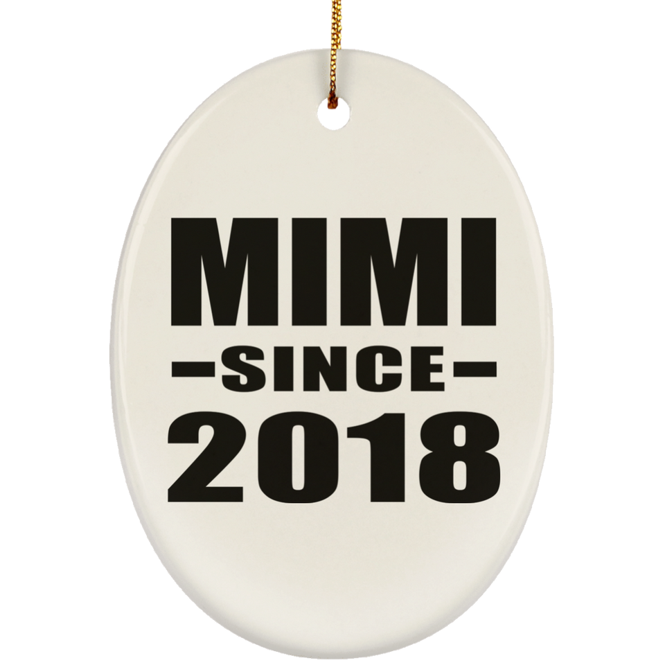 Mimi Since 2018 - Oval Ornament