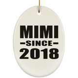 Mimi Since 2018 - Oval Ornament