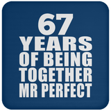 67th Anniversary 67 Years Of Being Mr Perfect - Drink Coaster