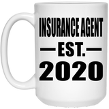 Insurance Agent Established EST. 2020 - 15oz Coffee Mug