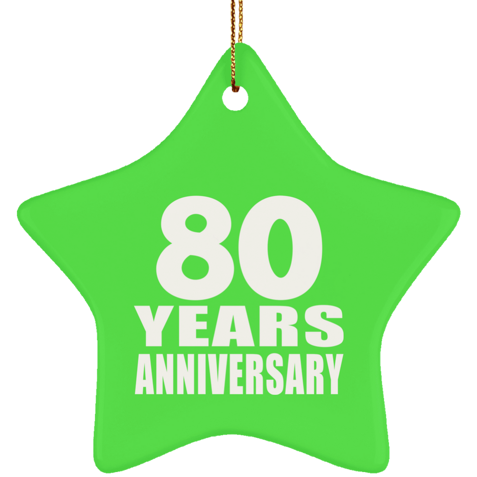 80th Anniversary 80 Years - Star Ornament