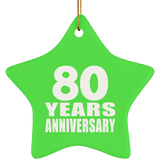80th Anniversary 80 Years - Star Ornament