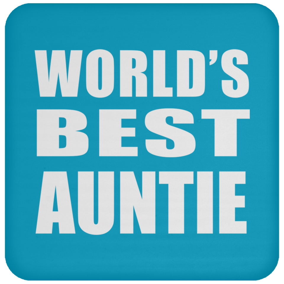 World's Best Auntie - Drink Coaster