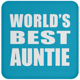 World's Best Auntie - Drink Coaster