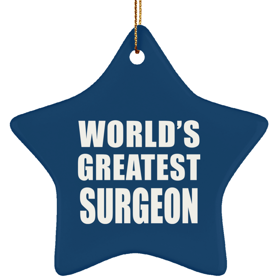 World's Greatest Surgeon - Star Ornament