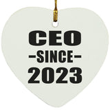 CEO Since 2023 - Heart Ornament