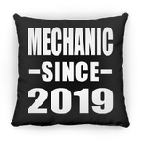 Mechanic Since 2019 - Throw Pillow Black