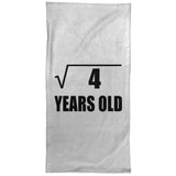 2nd Birthday Square Root of 4 Years Old - Hand Towel