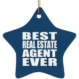 Best Real Estate Agent Ever - Star Ornament