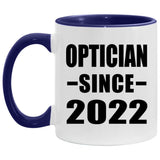 Optician Since 2022 - 11oz Accent Mug Purple