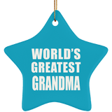 World's Greatest Grandma - Star Ornament