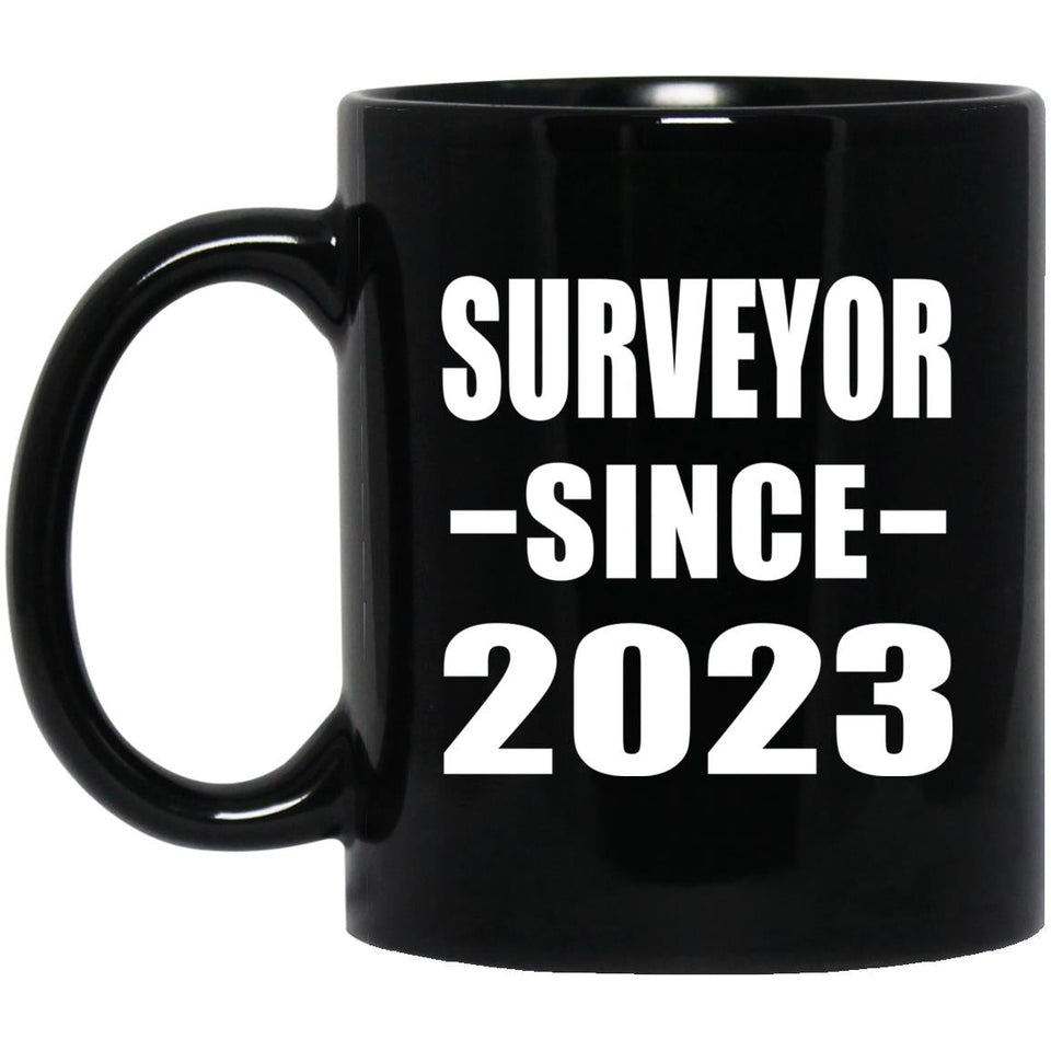 Surveyor Since 2023 - 11oz Coffee Mug Black