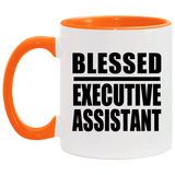 Blessed Executive Assistant - 11oz Accent Mug Orange