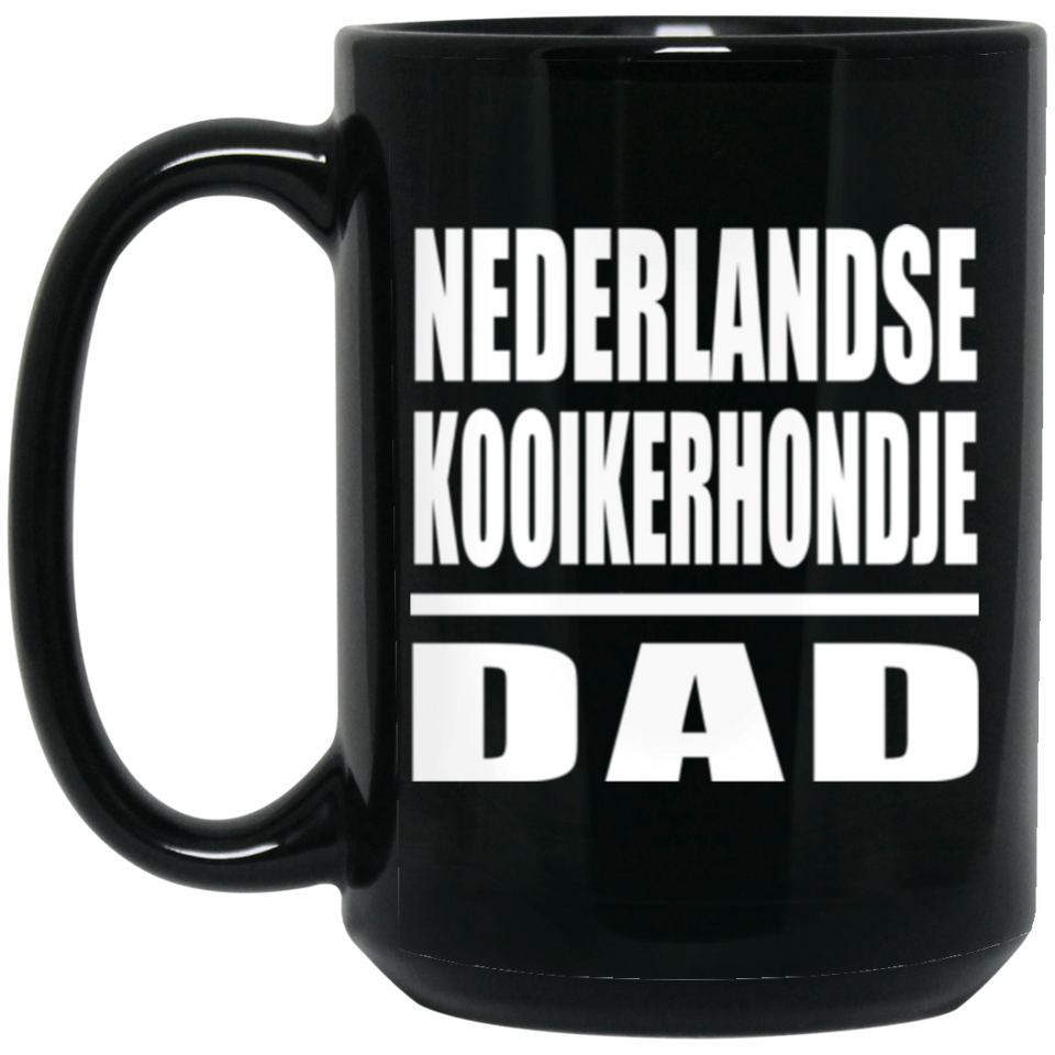 Nederlandse Kooikerhondje Dad - 15oz Coffee Mug Black