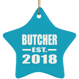 Butcher Established EST. 2018 - Star Ornament