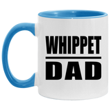 Whippet Dad - 11oz Accent Mug Blue