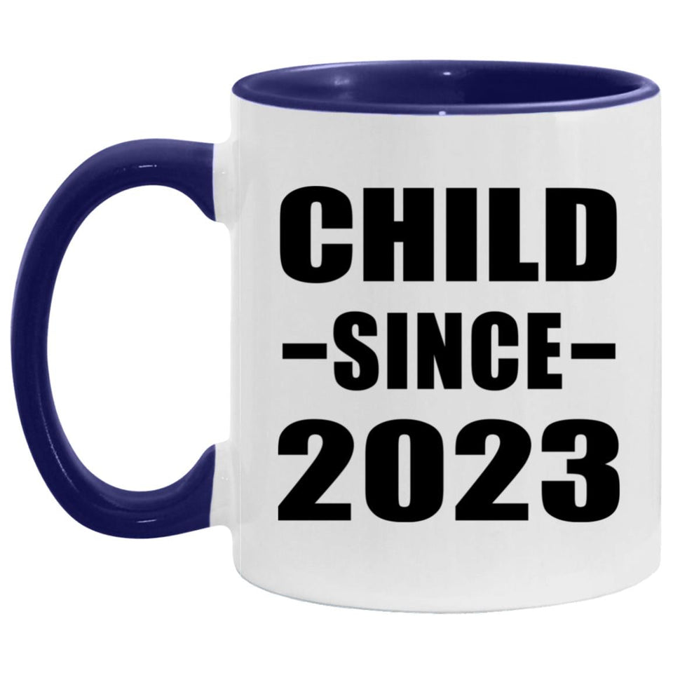 Child Since 2023 - 11oz Accent Mug Purple