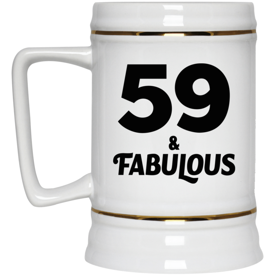 59th Birthday 59 & Fabulous - Beer Stein