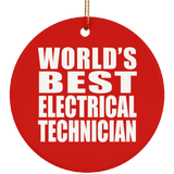 World's Best Electrical Technician - Circle Ornament