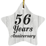 56th Anniversary 56 Years Anniversary - Star Ornament F