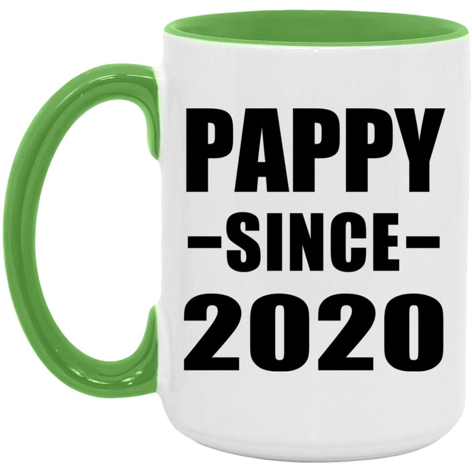 Pappy Since 2020 - 15oz Accent Mug Green