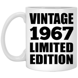 57th Birthday Vintage 1967 Limited Edition - 11oz Coffee Mug