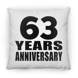 63rd Anniversary 63 Years - Throw Pillow