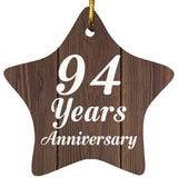 94th Anniversary 94 Years Anniversary - Star Ornament D