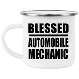 Blessed Automobile Mechanic - 12oz Camping Mug