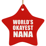 World's Okayest Nana - Star Ornament