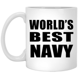 World's Best Navy - 11 Oz Coffee Mug