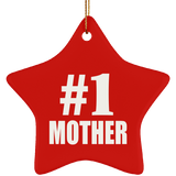 Number One #1 Mother - Star Ornament