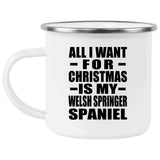 All I Want For Christmas Is My Welsh Springer Spaniel - 12oz Camping Mug